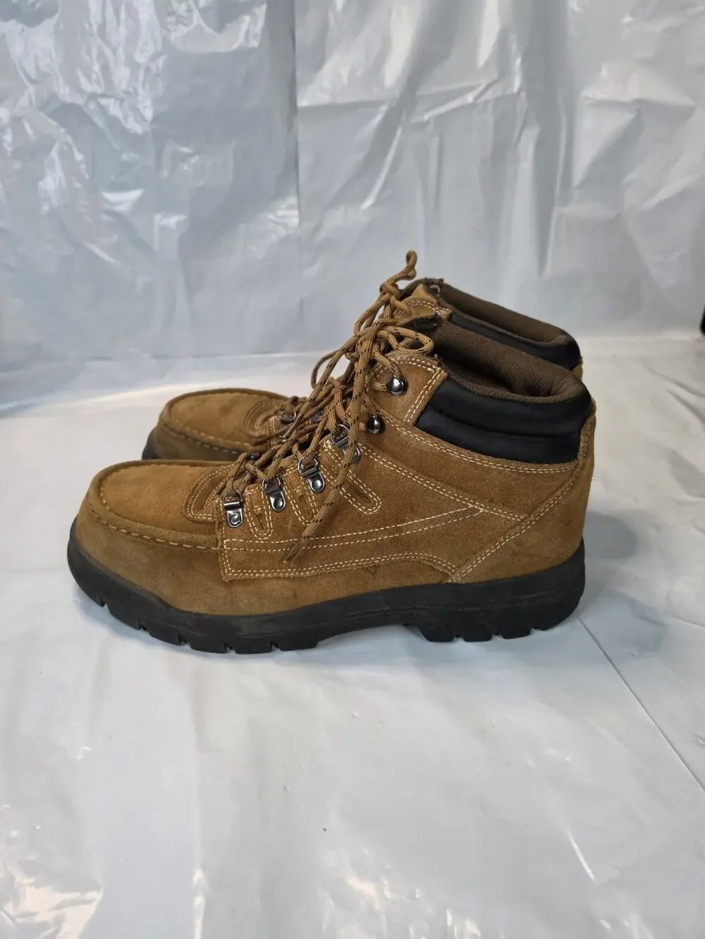 Men's Brahma Work BootsMNBR20CA002 Brown Suede Steel Toe Work Boot Shoe 13M